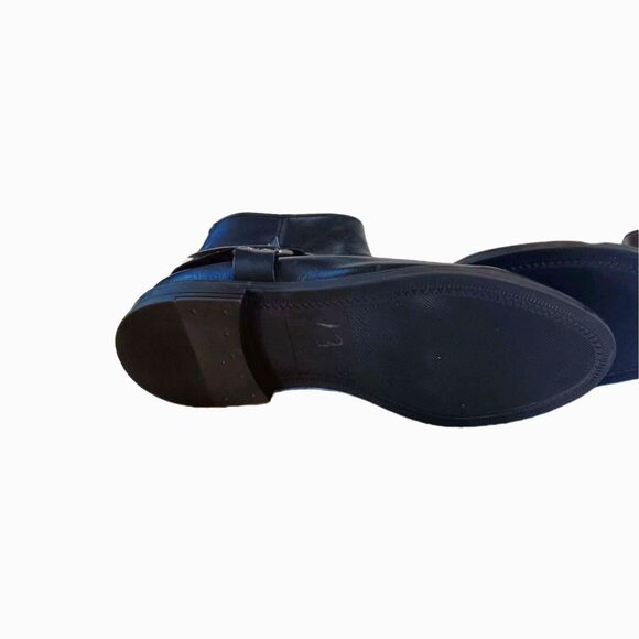 Avellini Woman's Portuguese Genuine Leather Harnrss Moto Boots - Sz 6.5 - Picture 6 of 12